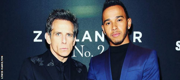 Ben Stiller Lewis Hamilton