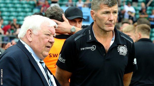 Tony Rowe (left) and Rob Baxter