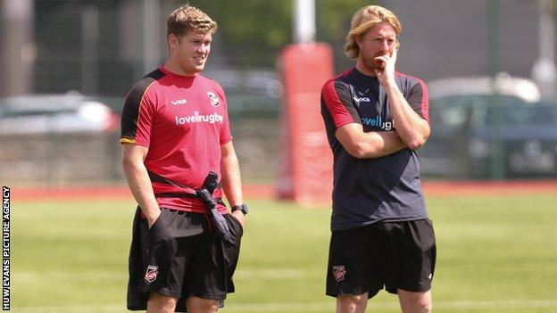 Dragons appoint Simon Cross and Luke Narraway on permanent basis - BBC ...