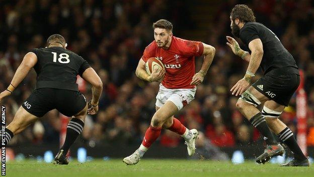 Owen Williams played at inside centre for Wales in the autumn rather than in his Gloucester fly-half role