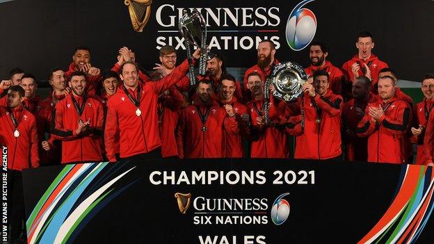 Wales lifted the 2021 Six Nations title