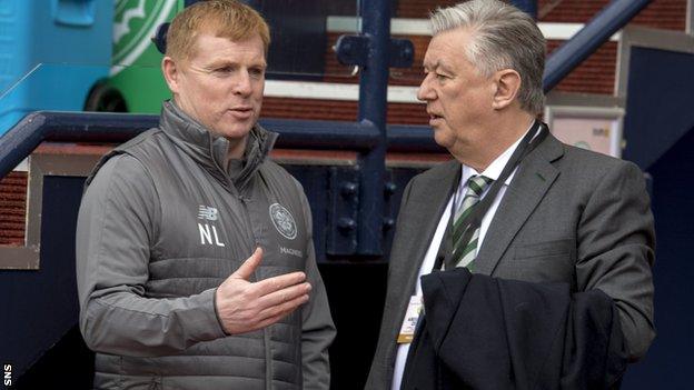 Celtic manager Neil Lennon and chief executive Peter Lawwell have joined the players in taking wage reductions