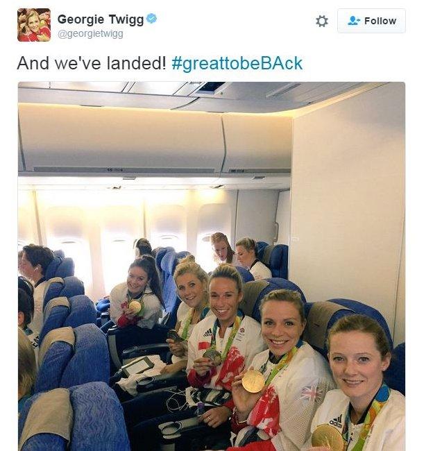 Georgie Twigg won gold with the GB women's hockey team