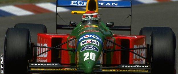 Nelson Piquet's Benetton in 1990