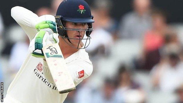 England opener Keaton Jennings made his third century in four Lancashire matches