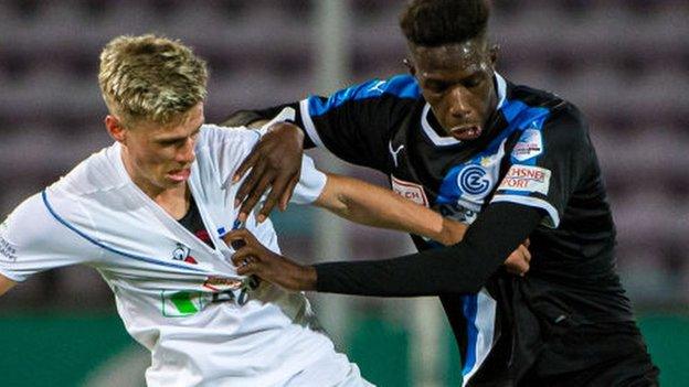 Djibril Diani (right) has joined Livingston on a six-month loan