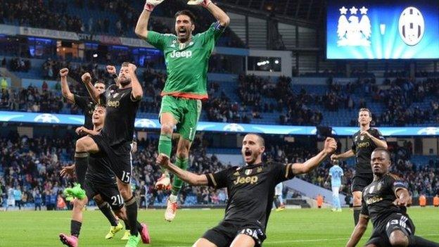 Juventus had three shots on target and scored with two of them