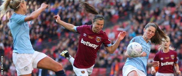 Jane Ross' header was the closest West Ham came to a goal