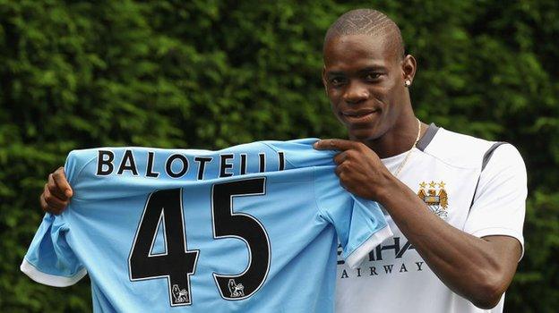 Mario Balotelli joined Manchester City in 2010