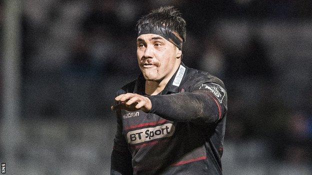 Jordan Lay in action for Edinburgh against Southern Kings