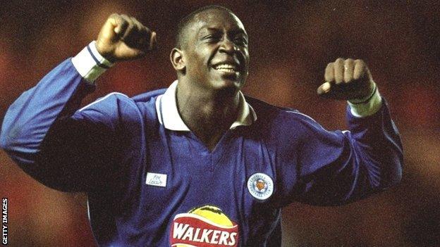 Emile Heskey in action for Leicester City