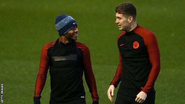 Raheem Sterling and John Stones