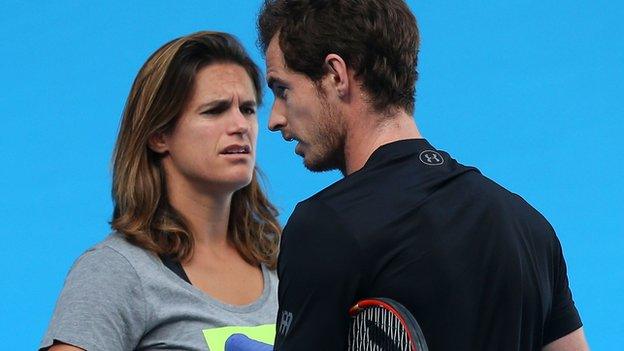 Andy Murray and Amelie Mauresmo