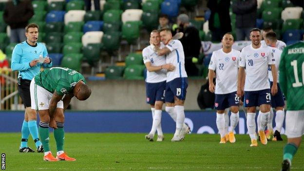 Josh Magennis dejected