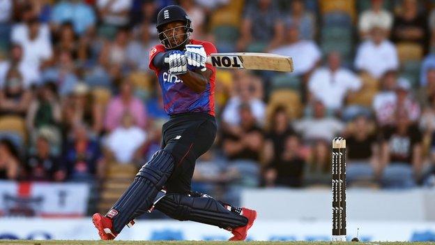 Chris Jordan playing for England