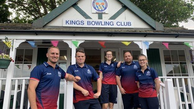 Kings Bowling Club's England bowlers