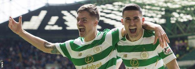 Celtic won the title last season by beating Rangers 5-0 at Celtic Park