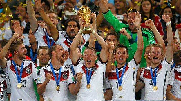 Germany celebrate World Cup