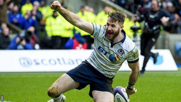 Scotland winger Tommy Seymour