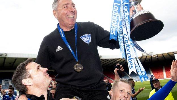 Peterhead's Jim McInally is currently the longest-serving manager in the SPFL