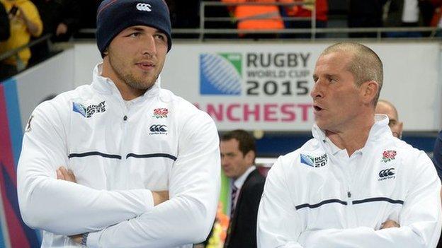 Sam Burgess (left) and Stuart Lancaster