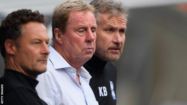 Kevin Bond (right) worked alongside Harry Redknapp (centre) and Paul Groves during his time at Birmingham