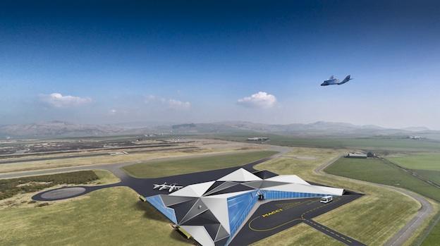 An artist's impression of the Machrihanish spaceport