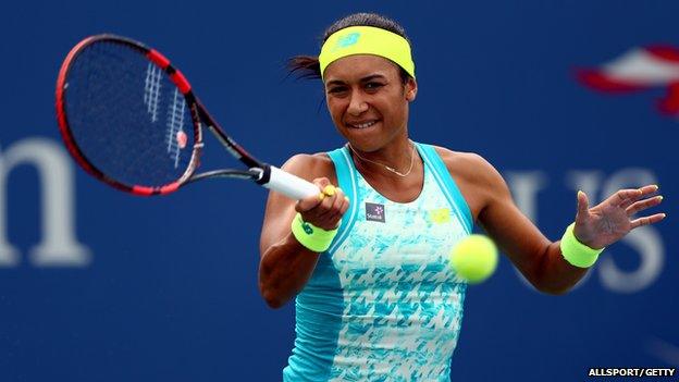 Heather Watson is out of the US Open
