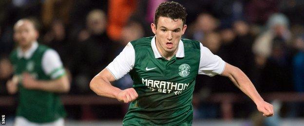 Hibs midfielder John McGinn