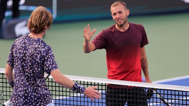 Dan Evans and Andrey Rublev