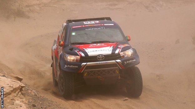 Andre Villas-Boas in the Toyota Hilux