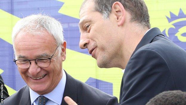 Slaven Bilic and Claudio Ranieri