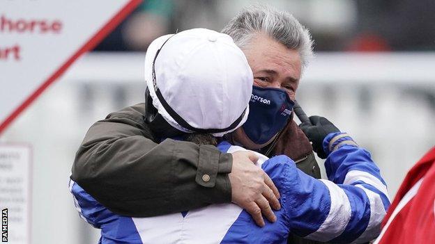 Bryony Frost and Paul Nicholls