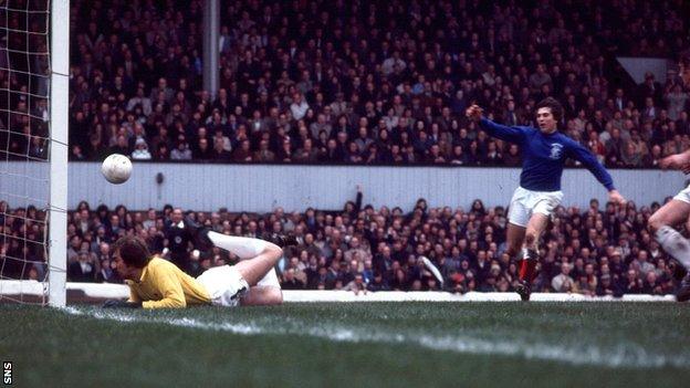 Tom Forsyth scored Rangers' winner in the 1973 Scottish Cup final against Celtic