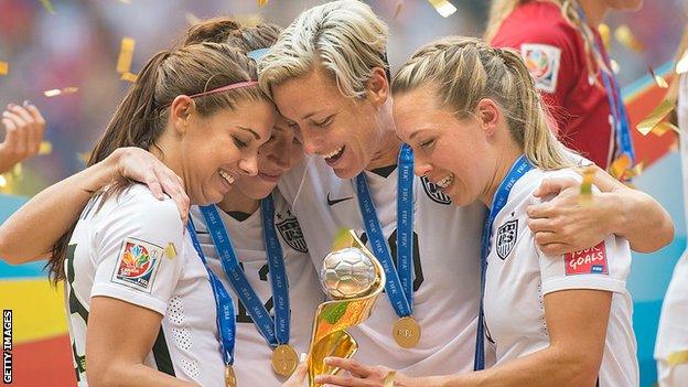 United States celebrate 2019 World Cup win