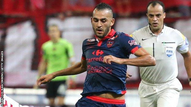 Ajaccio striker Khalid Boutaib