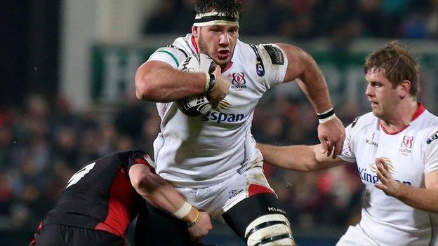 South African back-row Marcell Coetzee shone on his Ulster debut with a powerful display