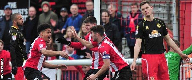 David Artell's men were a goal down inside just eight minutes at Exeter last weekend