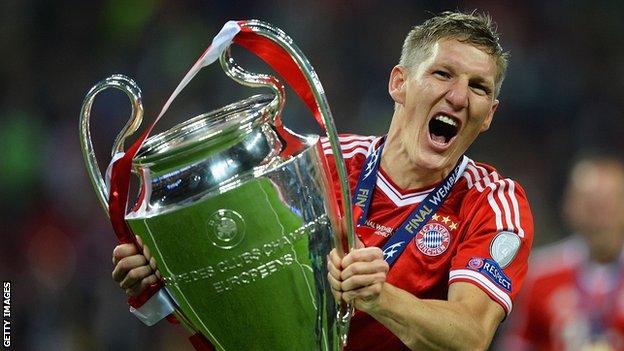 Bayern Munich midfielder Bastian Schweinsteiger