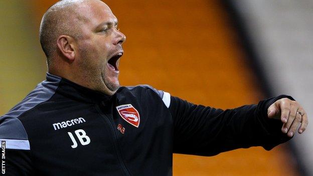 Jim Bentley shouts to his players