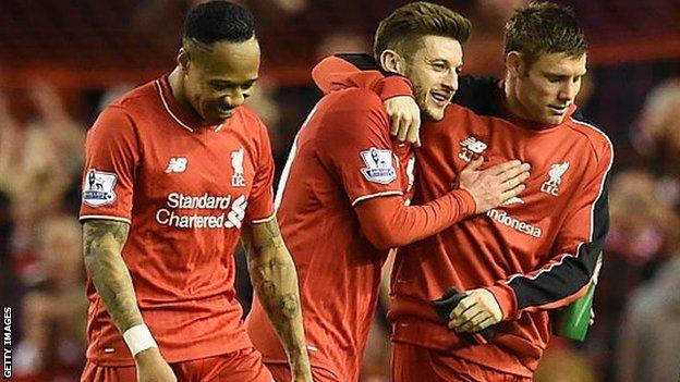 Nathaniel Clyne, Adam Lallana, James Milner