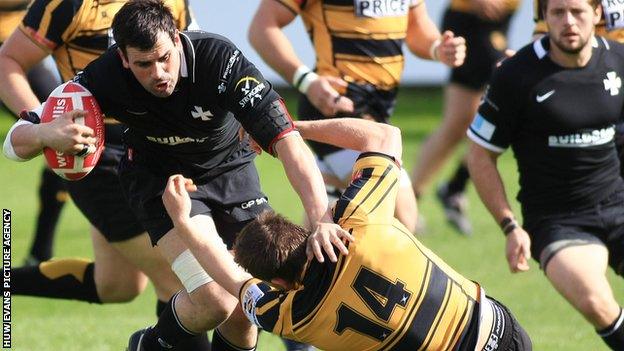 Lee Evans has played more than 100 times for Neath