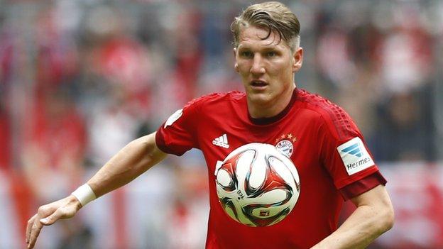 Bayern Munich midfielder Bastian Schweinsteiger