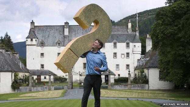 Alasdair Day outside Traquair House