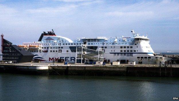 MyFerryLink vessel at the Port of Calais