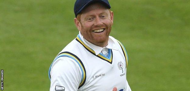 Jonny Bairstow playing for Yorkshire