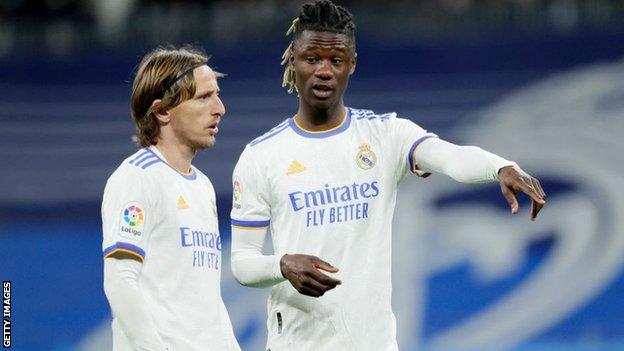 Eduardo Camavinga and Luka Modric