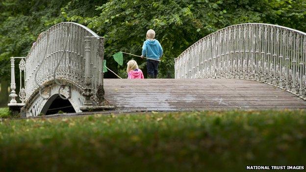 The Bridge over the River Wandle in Morden Hall Park