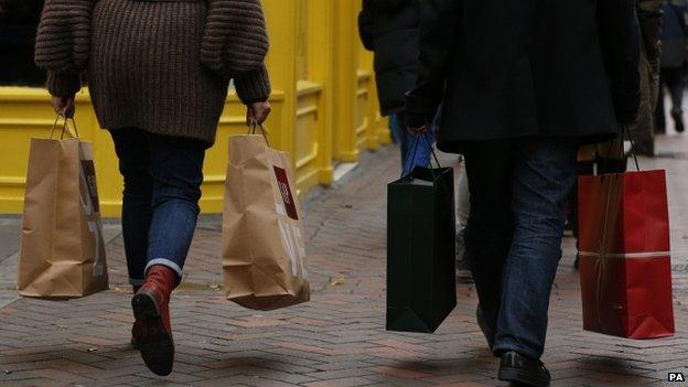 Shoppers in Oxford Street, UK