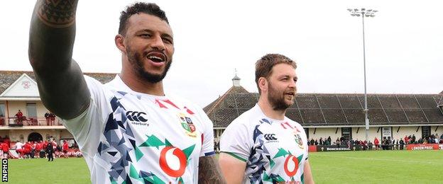 Iain Henderson and Courtney Lawes